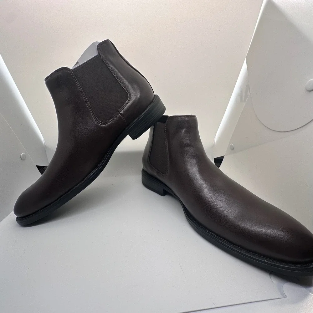 Madden Dress Chelsea Boots Brown Leather‎ Ankle Boots Classic Size 8